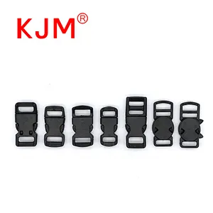 KJM durable 10mm breakaway buckle adjustable plastic clasp quick side release buckle for camera strap