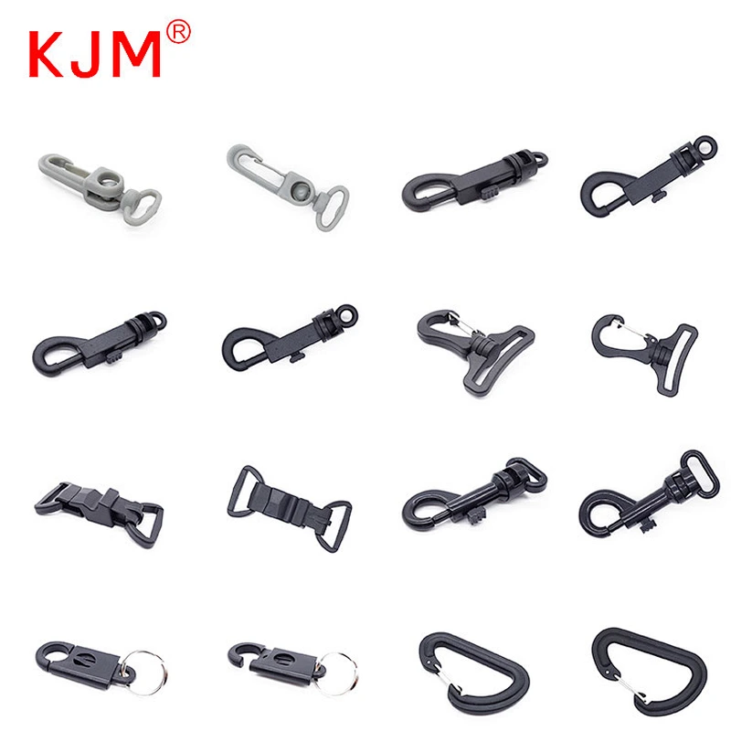 Factory OEM POM snap clip hooks strap belt hooks rotary plastic swivel snap buckle hook
