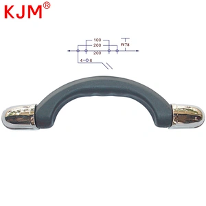 Briefcase plastic handle suitcase luggage handle with metal ends