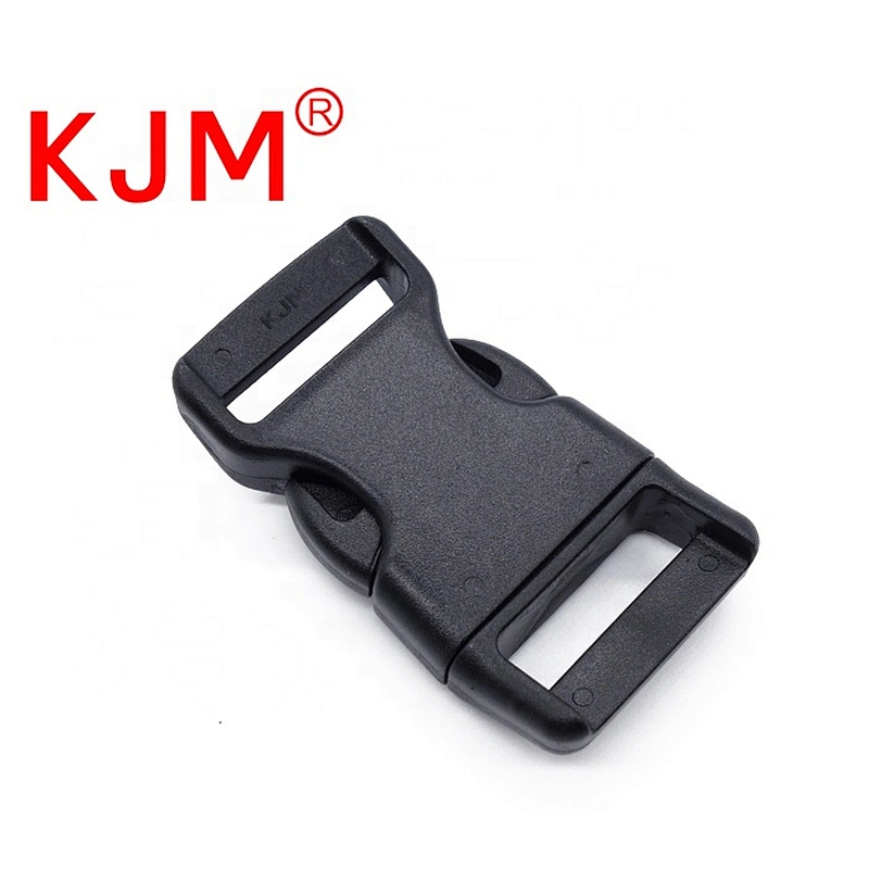 Made in china quick release contoured plastic pet buckle with lock for dog collar