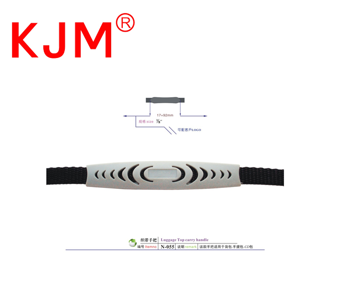 White and black belt good quality fashion plastic webbing handle for bag