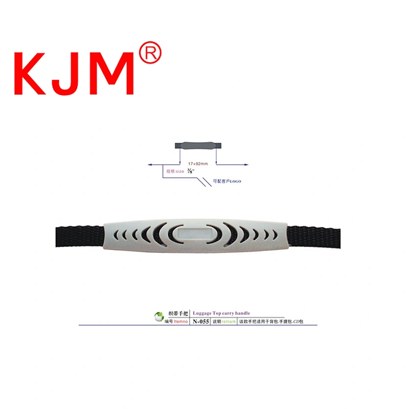 White and black belt good quality fashion plastic webbing handle for bag