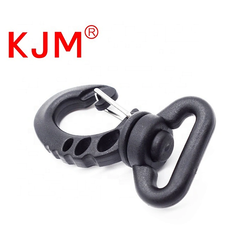 KJM Customized  Accessories Plastic Revolving Snap Hook for Bicycle  Tent Bag