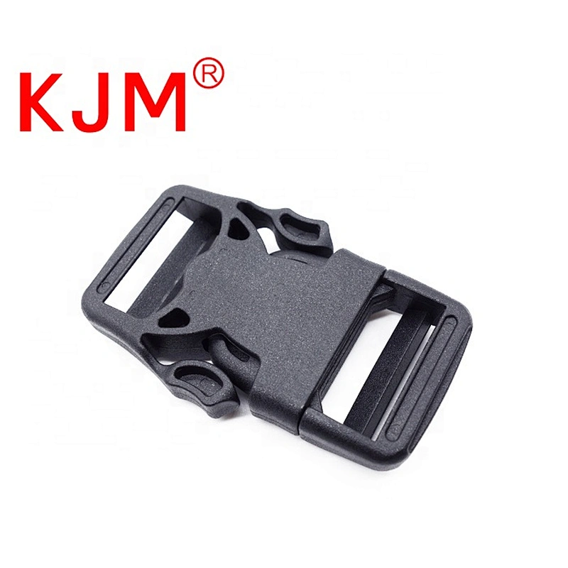 KJM Wholesale Black Plastic Side Release Strap Buckle for Camera Bag and Hiking Backpack