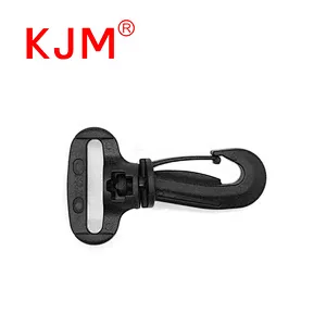 KJM strong plastic safety harness swivel snap hook for baby pushchair