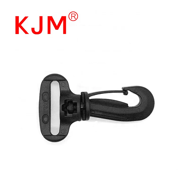 KJM strong plastic safety harness swivel snap hook for baby pushchair