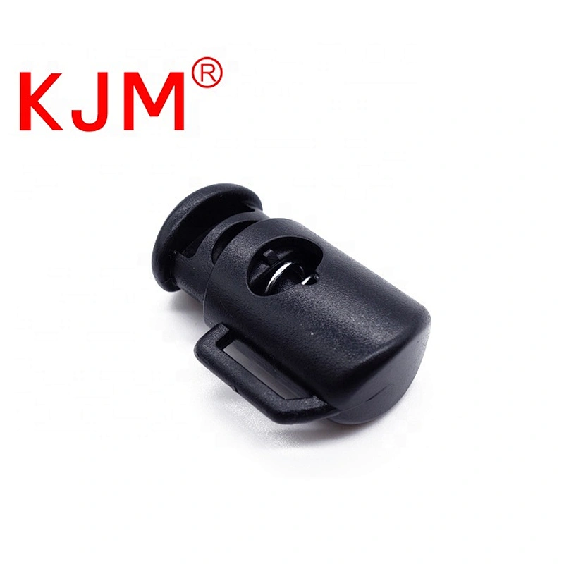 Factory Outlet Plastic Spring Cord Lock with Loop for Backpack
