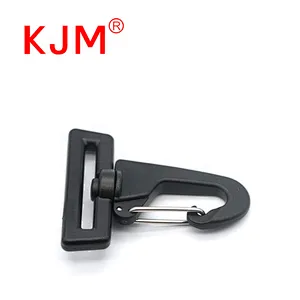 KJM Fashion Hiking Travel Backpack 25mm Shoulder Strap Bag Accessory Flat Plastic Swivel Snap Hook