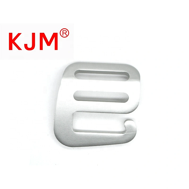 Customized Logo Backpack Accessories Webbing Black and Sliver G Hook Aluminum 20mm Buckle
