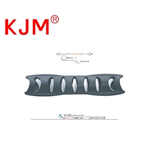 KJM In Stock Plastic PVC Rubber Tube Grip Handle with Webbing for Backpack Accessories