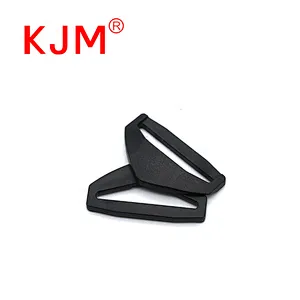 KJM High Quality Black POM Plastic Interlocking Buckle for Luggage Strap