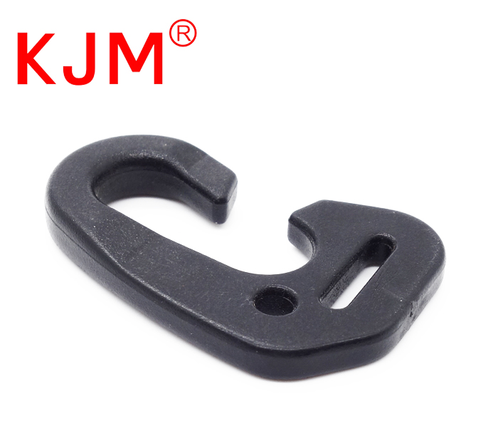 Wholesale Plastic J-shape Flat Hook for Backpack