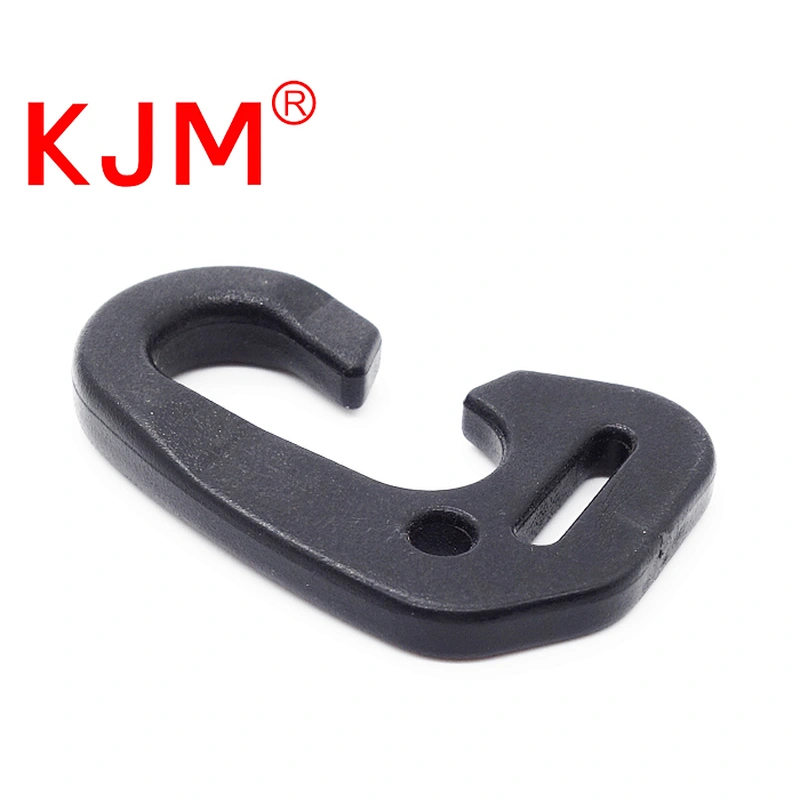 Wholesale Plastic J-shape Flat Hook for Backpack