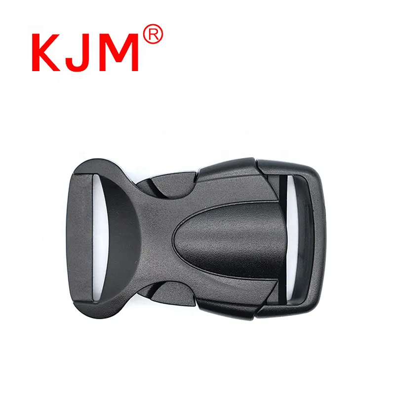 OEM Black Eco-friendly Plastic Contoured Side Release Buckle for School Bag or Backpack
