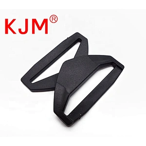KJM High Quality Black POM Plastic Interlocking Buckle for Luggage Strap