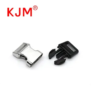 KJM Strong Pull Quick Side Release Metal Buckle for Dog Collar