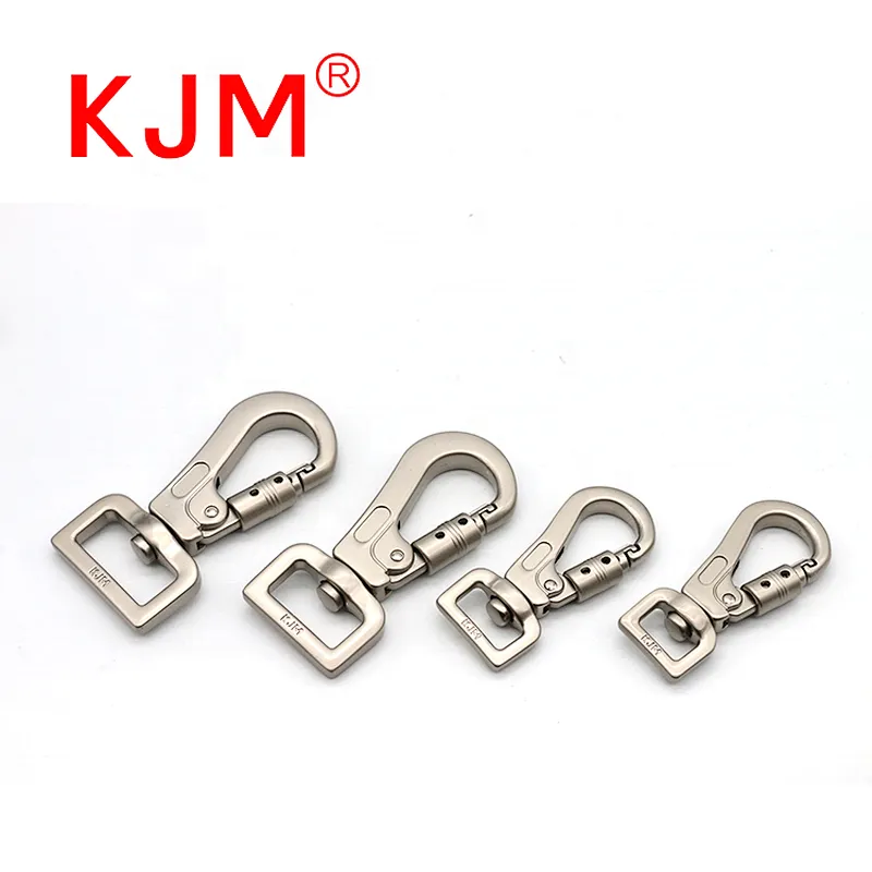 KJM Factory OEM Metal Dog Collar Leash Swivel Snap Hook Buckle Clasp for Pet Lead