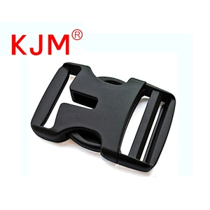 KJM Adjustable Shoulder Strap Side Release Plastic Buckle for Camping Hiking Backpack
