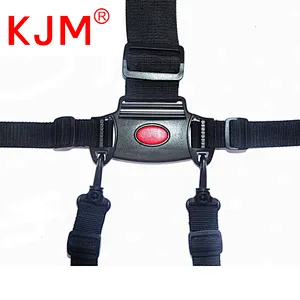 Customized hot sale kids safety seat belt five-point safe belt 5 point buckle for baby pram/stroller