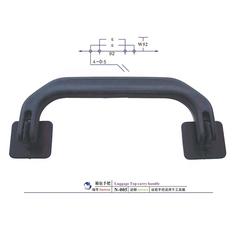OEM ODM factory wholesale durable luggage handle plastic handles for boxes