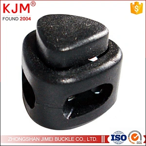 Round stopper backpack drawstring cord lock plastic buckle toggle stopper