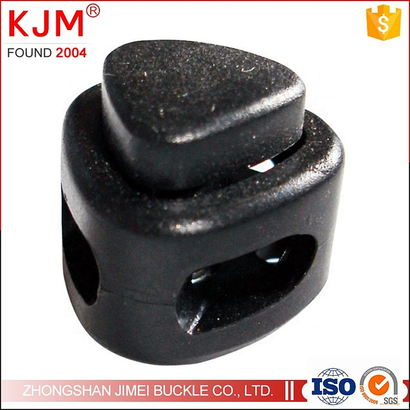 Round stopper backpack drawstring cord lock plastic buckle toggle stopper