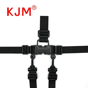 KJM Customized 5 Way Safety Belt with Buckle for Baby Pram Stroller