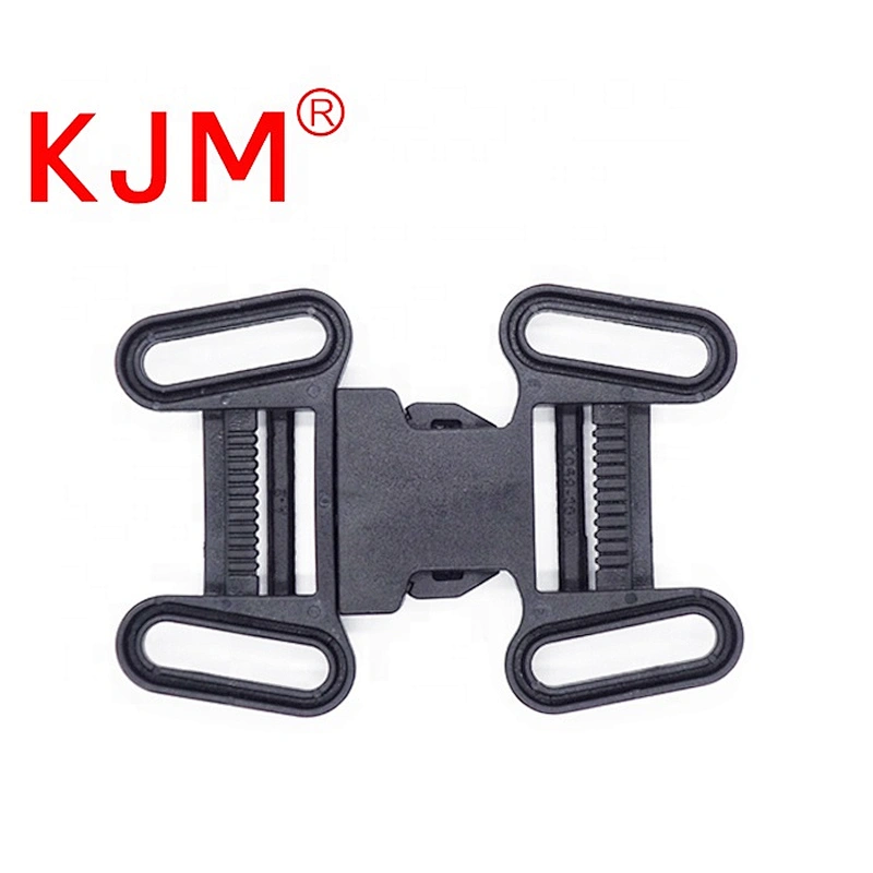 Made in china 6 way double adjustable quick release fixed strap plastic buckle for baby stroller