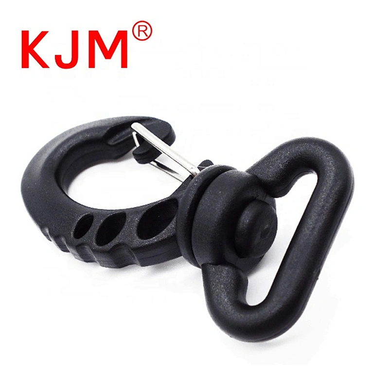 KJM Customized  Accessories Plastic Revolving Snap Hook for Bicycle  Tent Bag