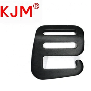 Customized Logo Backpack Accessories Webbing Black and Sliver G Hook Aluminum 20mm Buckle