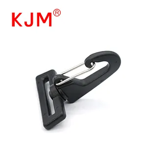 KJM Fashion Hiking Travel Backpack 25mm Shoulder Strap Bag Accessory Flat Plastic Swivel Snap Hook