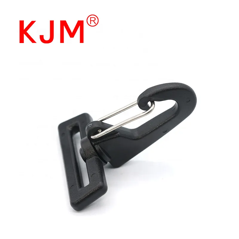 KJM Fashion Hiking Travel Backpack 25mm Shoulder Strap Bag Accessory Flat Plastic Swivel Snap Hook