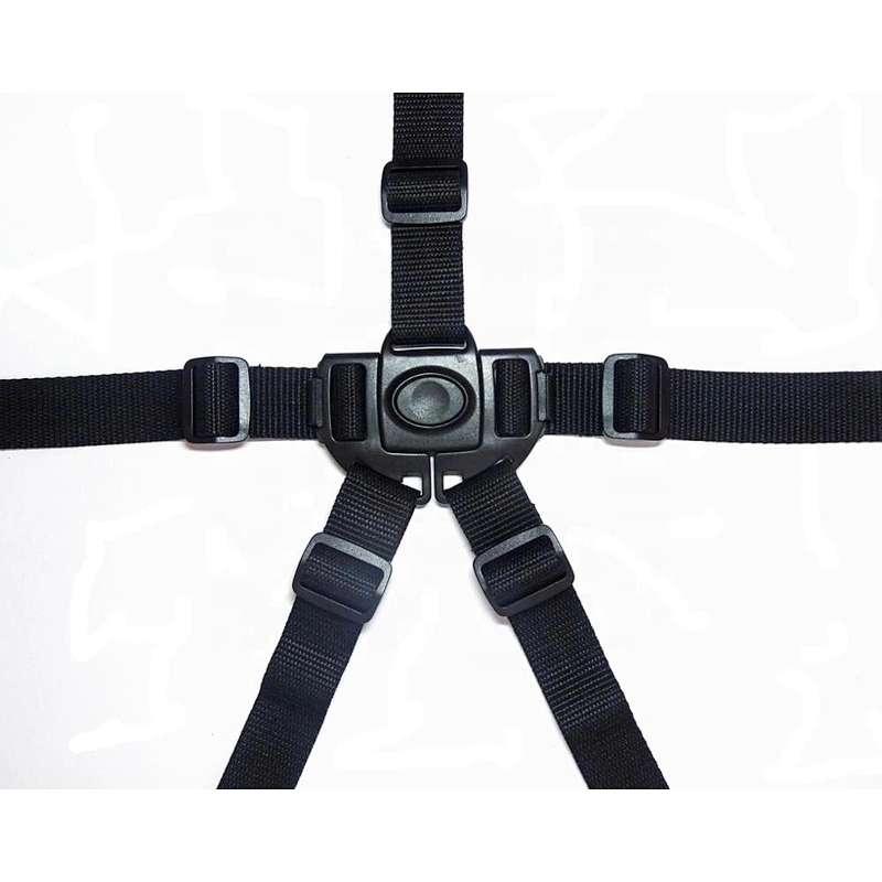 KJM OEM Baby Highchair Stroller Seat Belt 1 Inch 5 Way Quick Release Safety Harness Strap Buckle