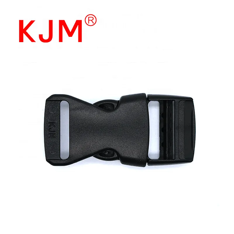 Factory POM adjustable plastic safety belt side release buckle for baby carrier mom bags