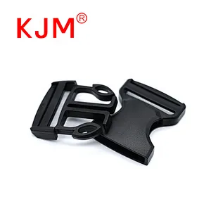 Custom logo Adjuster side quick release strap belt buckles plastic buckle for bag