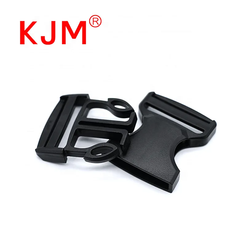 Custom logo Adjuster side quick release strap belt buckles plastic buckle for bag