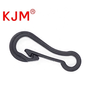 KJM High Quality Black Plastic Hook Clip for Backpack Tent