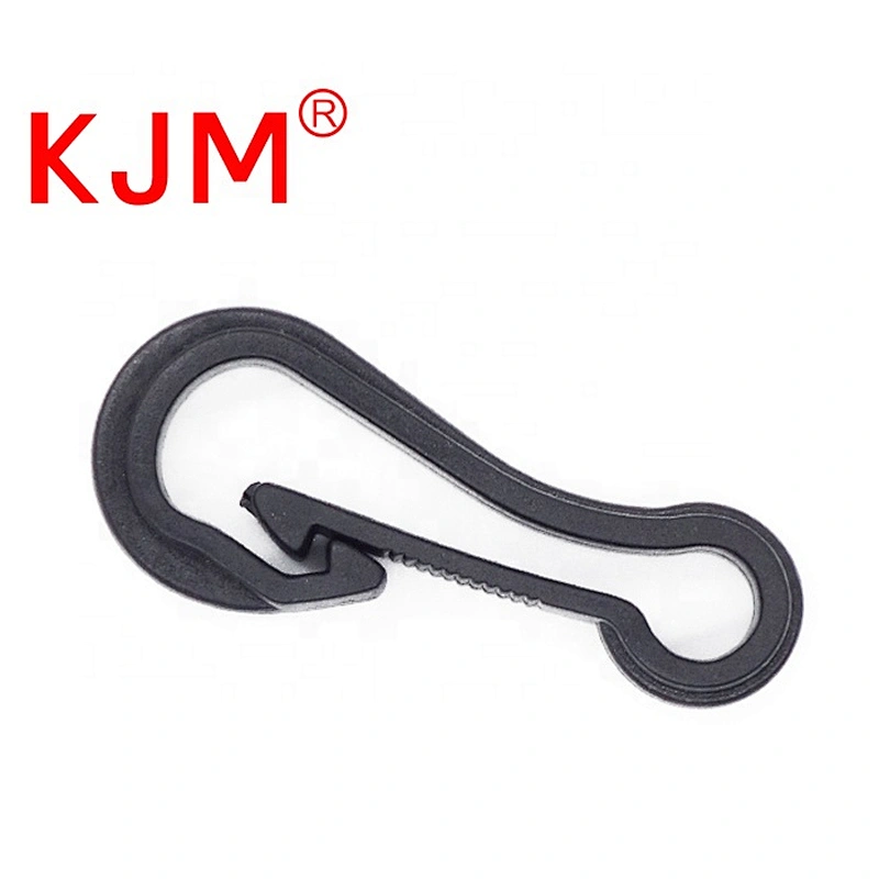 KJM High Quality Black Plastic Hook Clip for Backpack Tent