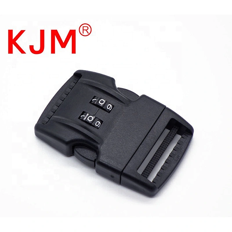 In stock luggage 1.5 inch combination lock plastic quick side release buckle