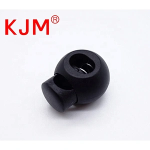 In Stock Plastic Bag Round Spring Toggle Cord Lock Stopper for Travel Backpack Clothing Shoes