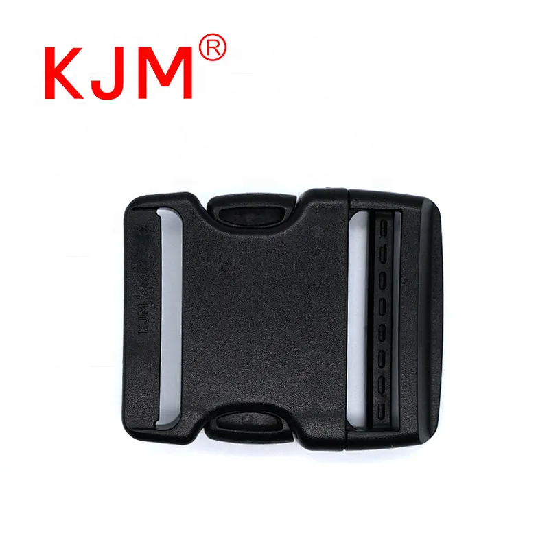 KJM Customized 50mm Adjustable Strap Quick Plastic Side Release Buckle for Backpack