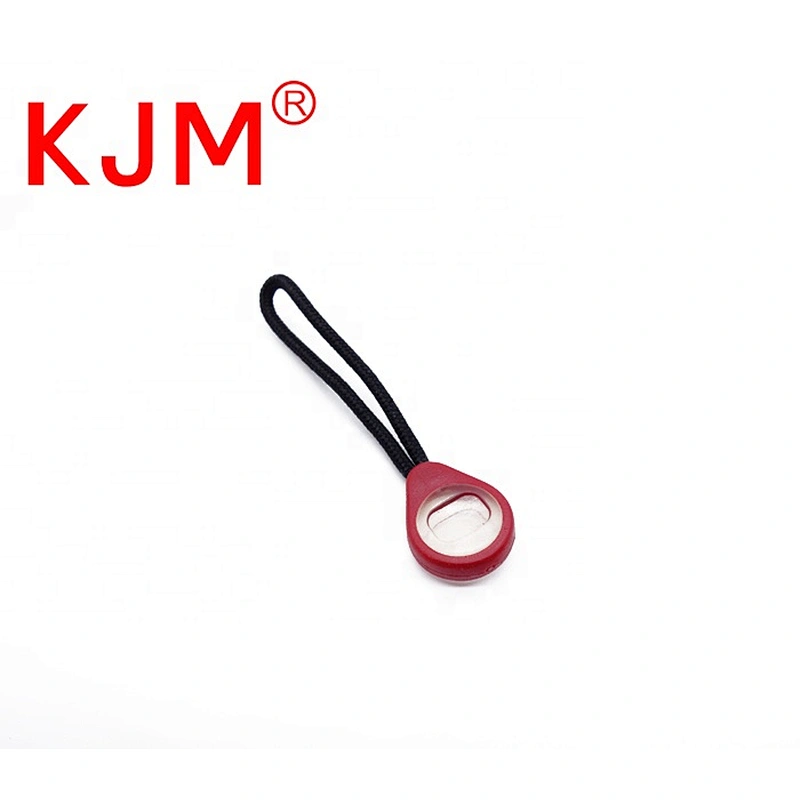 Customized Plastic Zipper Pull with string for Backpack