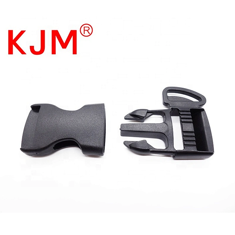KJM 25mm Quick Side Release Buckle with Loop for Travel Backpack Travel Buckle