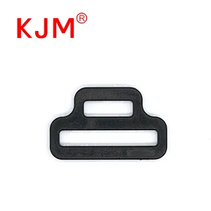 KJM Plastic Double Loop Adjuster Slide Strap Tri-glide Buckle for Backpack