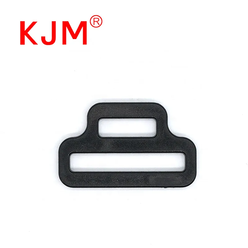 KJM Plastic Double Loop Adjuster Slide Strap Tri-glide Buckle for Backpack