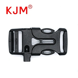 OEM Plastic Adjustable Side Release Paracord Bracelet Buckle with Whistle