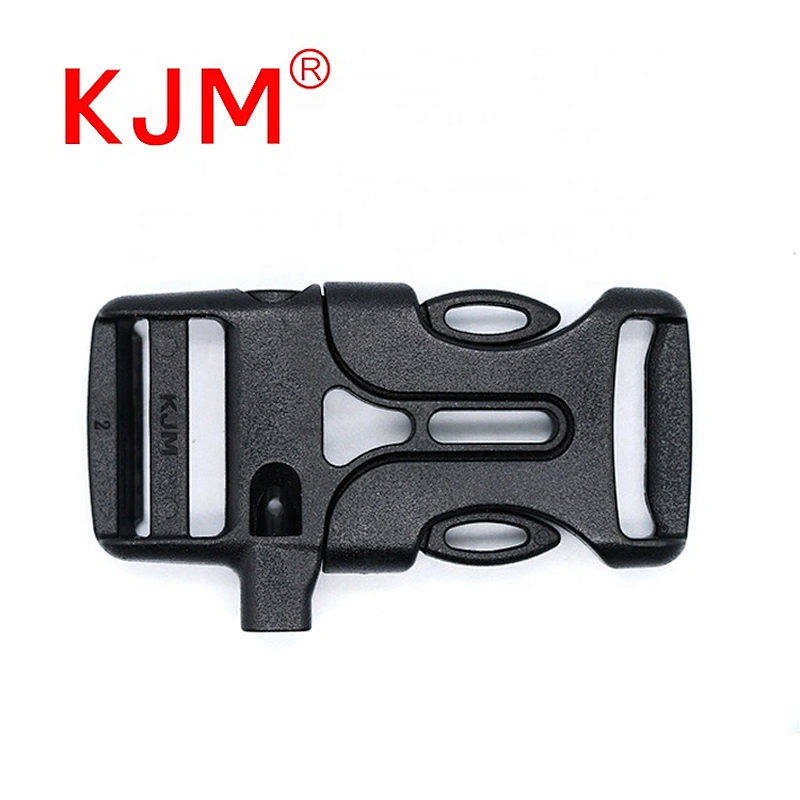 OEM Plastic Adjustable Side Release Paracord Bracelet Buckle with Whistle