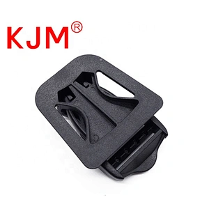 KJM bag accessories customized logo durable plastic strap belt buckle for backpack camera bag