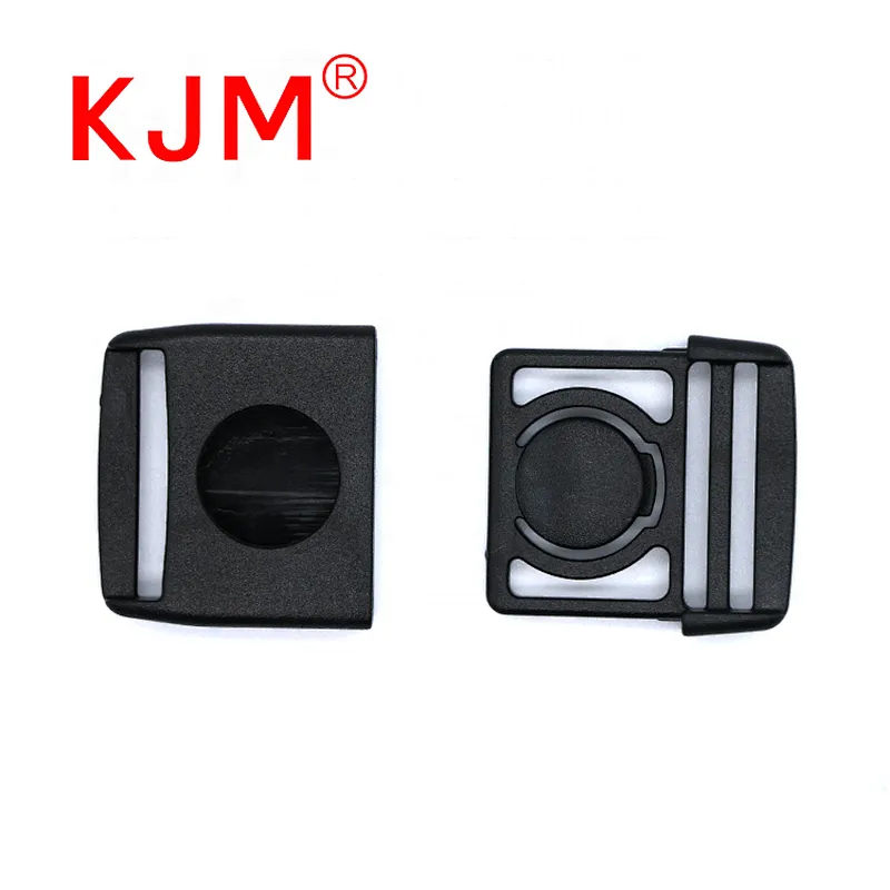 Plastic Side Release Buckles Center Safe Buckles Backpack Black