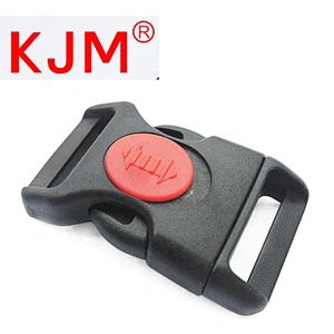 Made in china quick release contoured plastic pet buckle with lock for dog collar